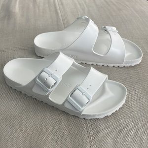 Birkenstock Arizona EVA White Sandal size 38 Fits US 7 7.5 8 NWOB